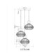 Dorthy Cluster Pendant Ceiling Light Matt Black 3x E27-8