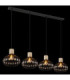 Dorthy Bar Pendant Ceiling Light Matt Black 4x E27-5