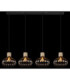 Dorthy Bar Pendant Ceiling Light Matt Black 4x E27-6