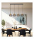 Dorthy Bar Pendant Ceiling Light Matt Black 4x E27-9