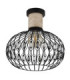 Dorthy Semi Flush Ceiling Light Matt Black 1x E27-2