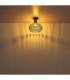 Dorthy Semi Flush Ceiling Light Matt Black 1x E27-4