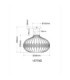 Dorthy Semi Flush Ceiling Light Matt Black 1x E27-7