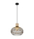 Dorthy Wire Frame Pendant Ceiling Light Matt Black 1x E27-1