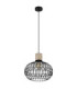 Dorthy Wire Frame Pendant Ceiling Light Matt Black 1x E27-2