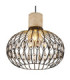 Dorthy Wire Frame Pendant Ceiling Light Matt Black 1x E27-3