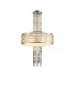 Ceiling Pendant, Semi Ceiling Convertible, 7 x E14, Polished Chrome, Crystal - 4