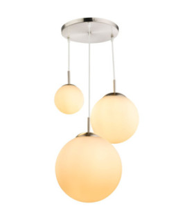 Joel Cluster Pendant Ceiling Light Matt Nickel 3x E27-1