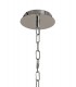Ceiling Pendant, Semi Ceiling Convertible, 7 x E14, Polished Chrome, Crystal - 6