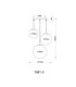Joel Cluster Pendant Ceiling Light Matt Nickel 3x E27-5