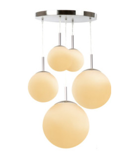 Balla Cluster Pendant Ceiling Light Matt Nickel 5x E27-1