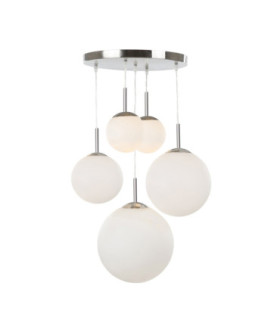 Balla Cluster Pendant Ceiling Light Matt Nickel 5x E27-2