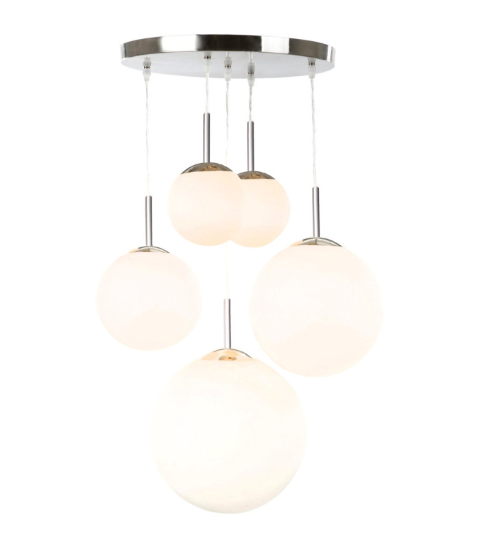 Balla Cluster Pendant Ceiling Light Matt Nickel 5x E27-3