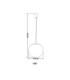 Balla 25cm Globe Pendant Ceiling Light Matt Nickel 1x E27-4