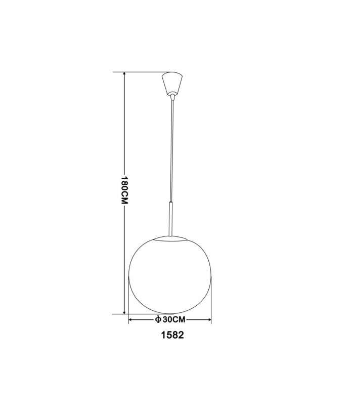 Balla 30cm Globe Pendant Ceiling Light Matt Nickel 1x E27-4