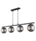 Blama Bar Pendant Ceiling Light Matt Black 4x E27-2