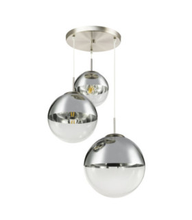 Varus Cluster Pendant Ceiling Light Matt Nickel 3x E27-2