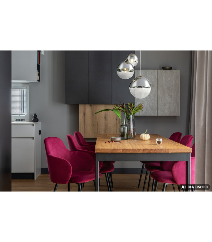 Varus Cluster Pendant Ceiling Light Matt Nickel 3x E27-8