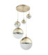 Varus Cluster Pendant Ceiling Light Gold Colours 5x E27-2