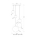 Varus Cluster Pendant Ceiling Light Gold Colours 5x E27-6