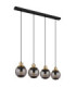 Potter Bar Pendant Ceiling Light Matt Black 4x E27-2