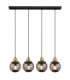 Potter Bar Pendant Ceiling Light Matt Black 4x E27-3