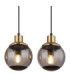 Potter Bar Pendant Ceiling Light Matt Black 4x E27-4