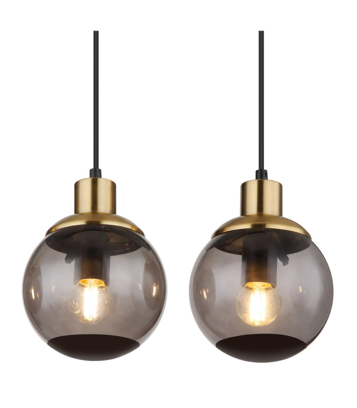 Potter Bar Pendant Ceiling Light Matt Black 4x E27-4