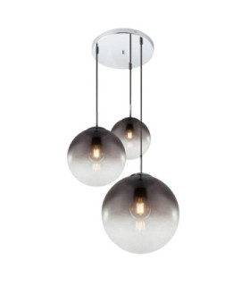 Varus Cluster Pendant Ceiling Light Chrome 3x E27-1