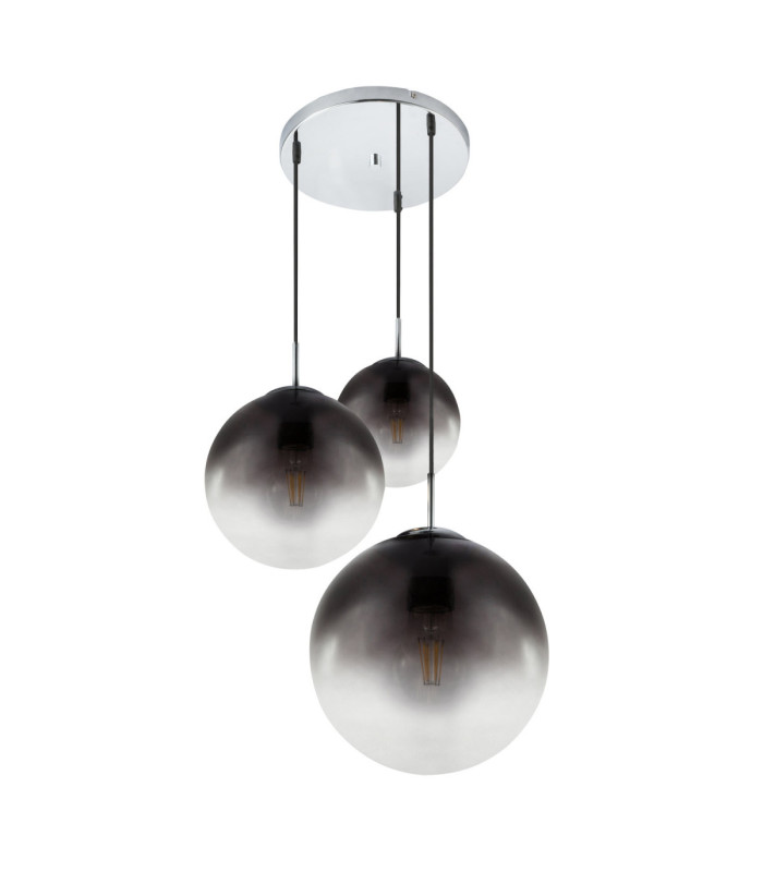 Varus Cluster Pendant Ceiling Light Chrome 3x E27-2