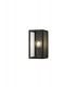 Flush Wall Lamp, 1 x E27, IP54, Graphite Black - 1