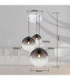Varus Cluster Pendant Ceiling Light Chrome 3x E27-8