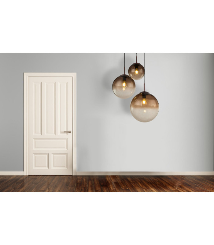 Varus Cluster Pendant Ceiling Light Brown 3x E27-5