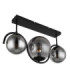 Porry Globe Ceiling Light Matt Black 3x E14-2