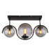 Porry Globe Ceiling Light Matt Black 3x E14-3