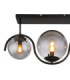 Porry Globe Ceiling Light Matt Black 3x E14-4