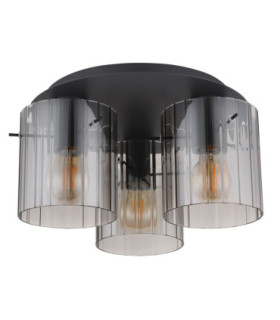 Tiril Shade Cluster Ceiling Light Matt Anthracite 3x E27-2
