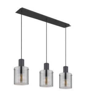 Tiril Bar Pendant Ceiling Light Matt Anthracite 3x E27-2