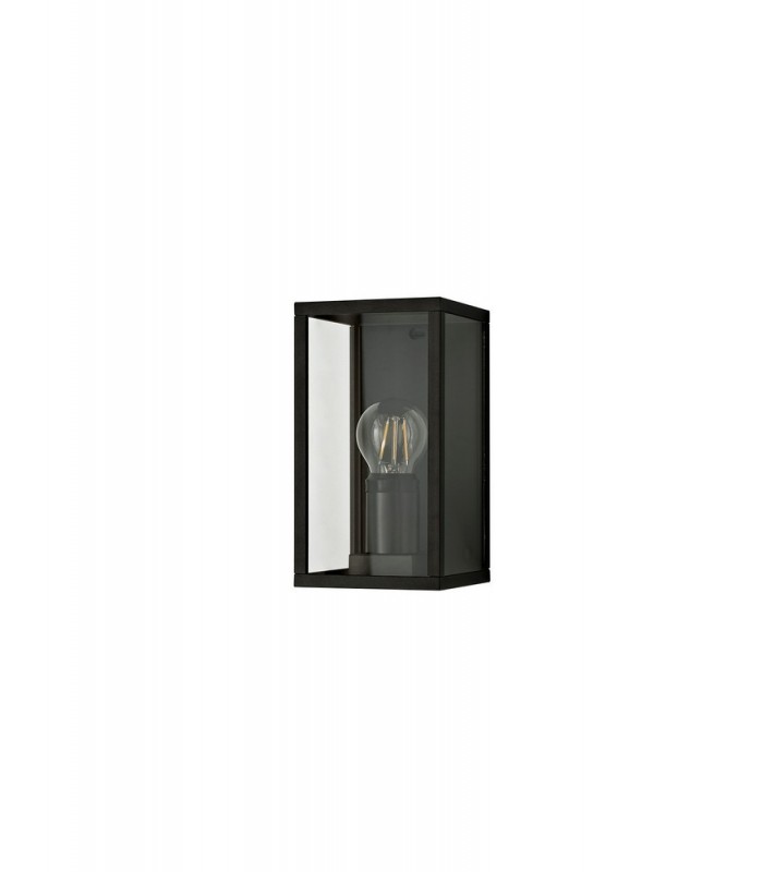 Flush Wall Lamp, 1 x E27, IP54, Graphite Black - 4