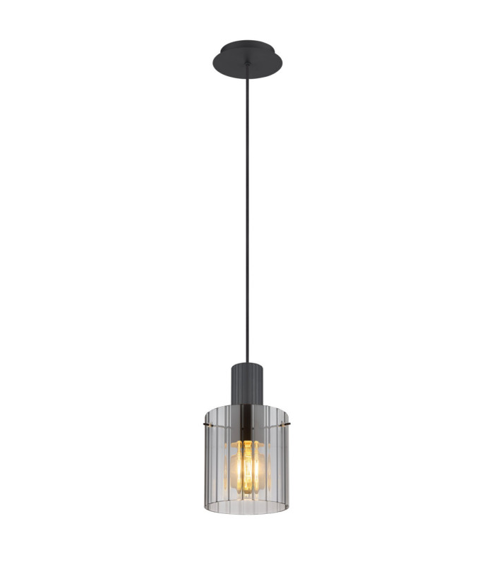 Tiril Slim Pendant Ceiling Light Matt Anthracite 1x E27-1