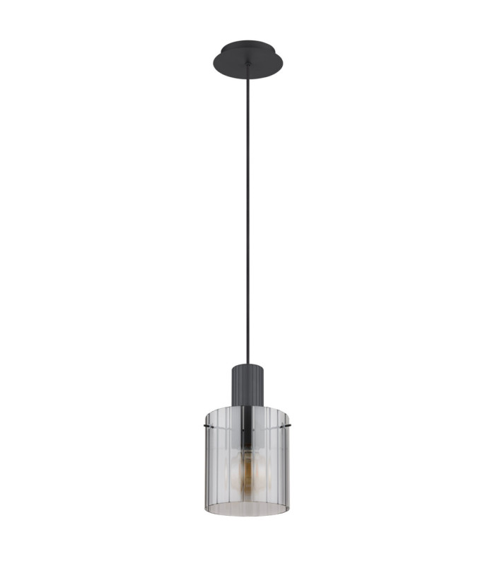 Tiril Slim Pendant Ceiling Light Matt Anthracite 1x E27-2