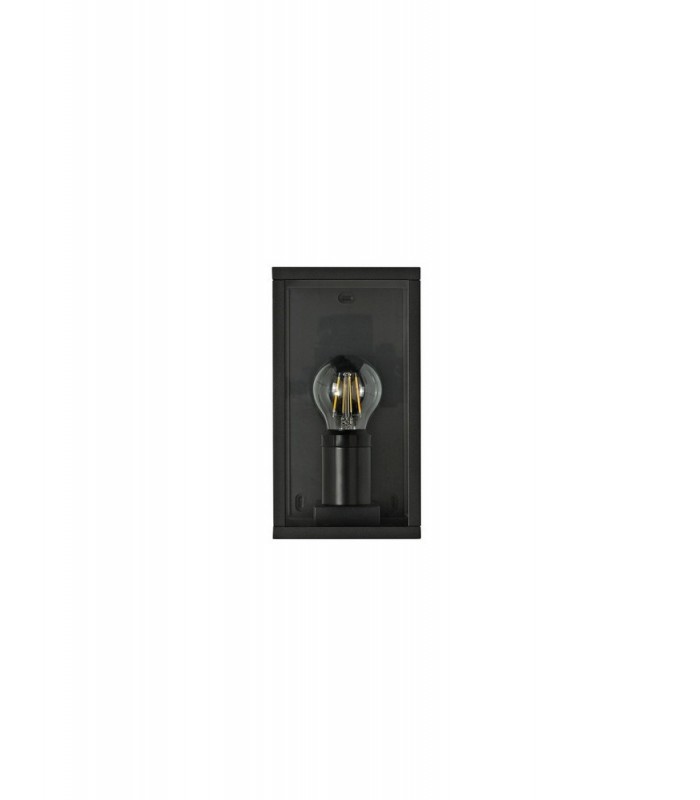 Flush Wall Lamp, 1 x E27, IP54, Graphite Black - 5