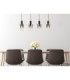 Florentina Bar Pendant Ceiling Light Matt Black 4x E27-5