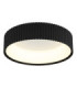 Kemp Integrated LED Cylindrical Ceiling Light Matt Black 2700-4000-6000K-1