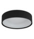 Kemp Integrated LED Cylindrical Ceiling Light Matt Black 2700-4000-6000K-2