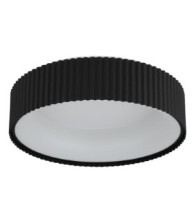 Kemp Integrated LED Cylindrical Ceiling Light Matt Black 2700-4000-6000K-2