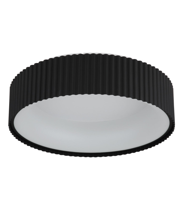 Kemp Integrated LED Cylindrical Ceiling Light Matt Black 2700-4000-6000K-2