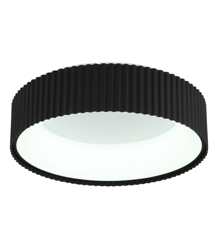 Kemp Integrated LED Cylindrical Ceiling Light Matt Black 2700-4000-6000K-5