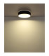 Kemp Integrated LED Cylindrical Ceiling Light Matt Black 2700-4000-6000K-6