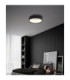 Kemp Integrated LED Cylindrical Ceiling Light Matt Black 2700-4000-6000K-7